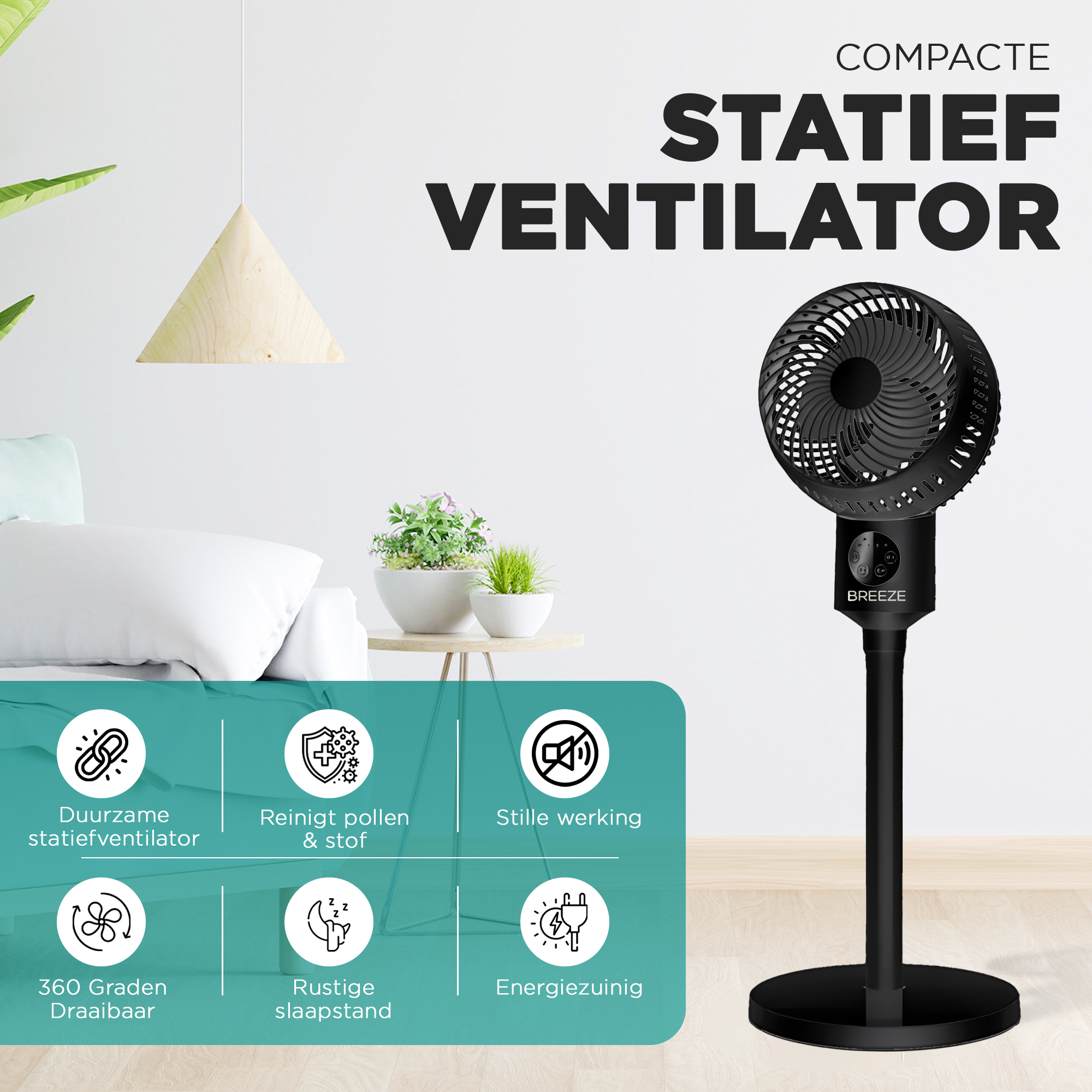 Breeze Ventilator Zwart