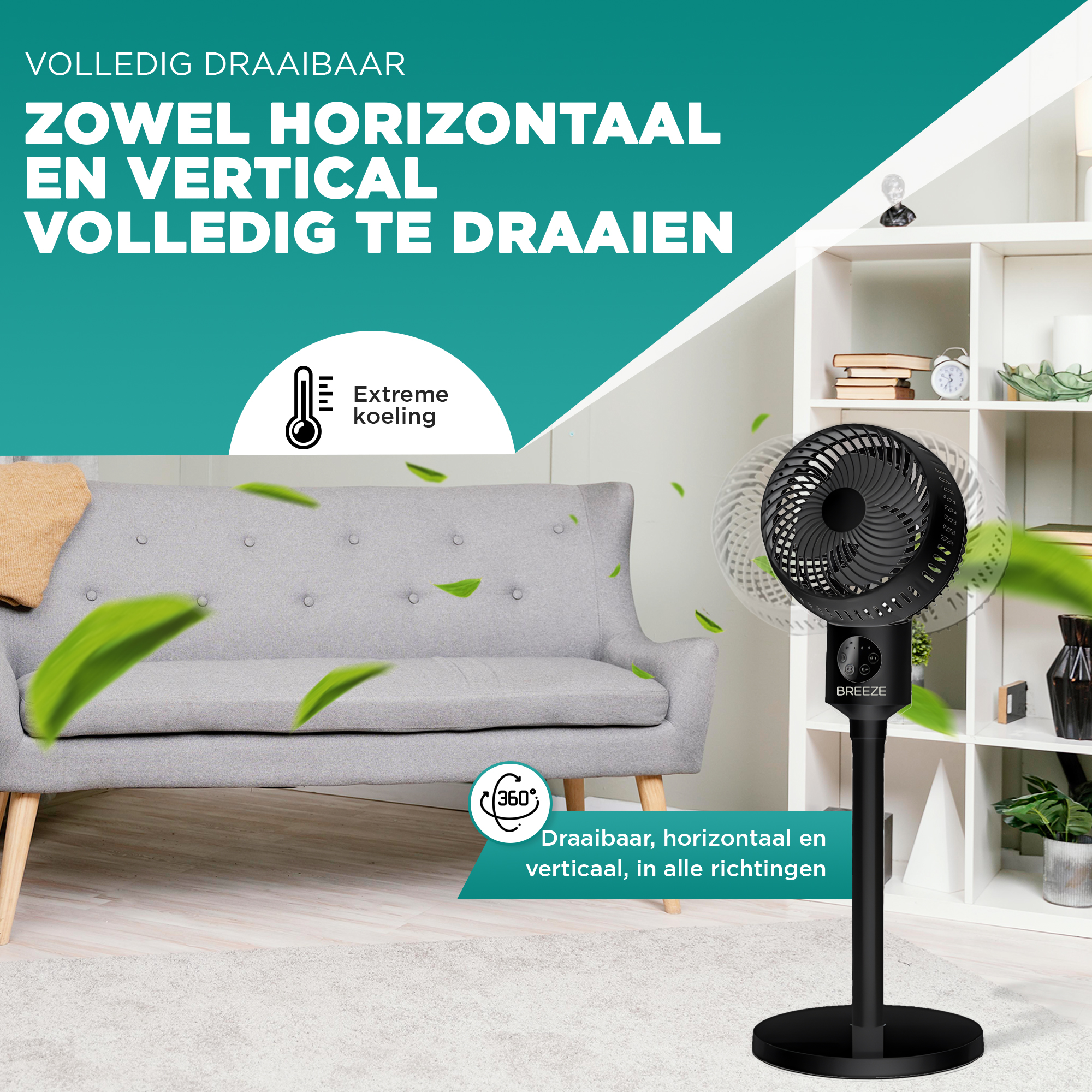 Breeze Ventilator Zwart
