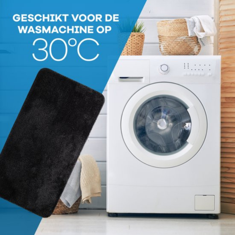 WITTS Luxe Badmat - 70x140cm | Antraciet of Zwart