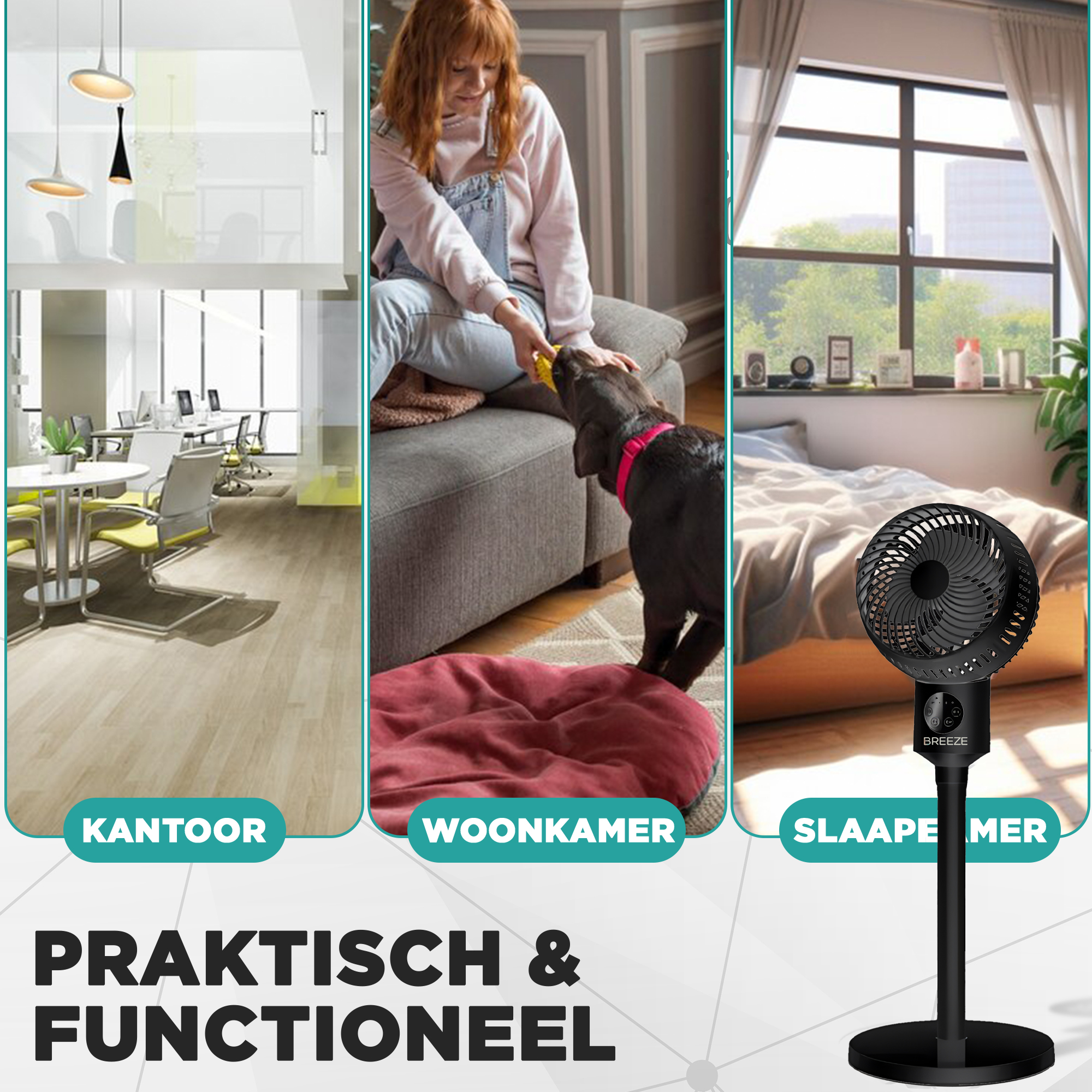 Breeze Ventilator Zwart