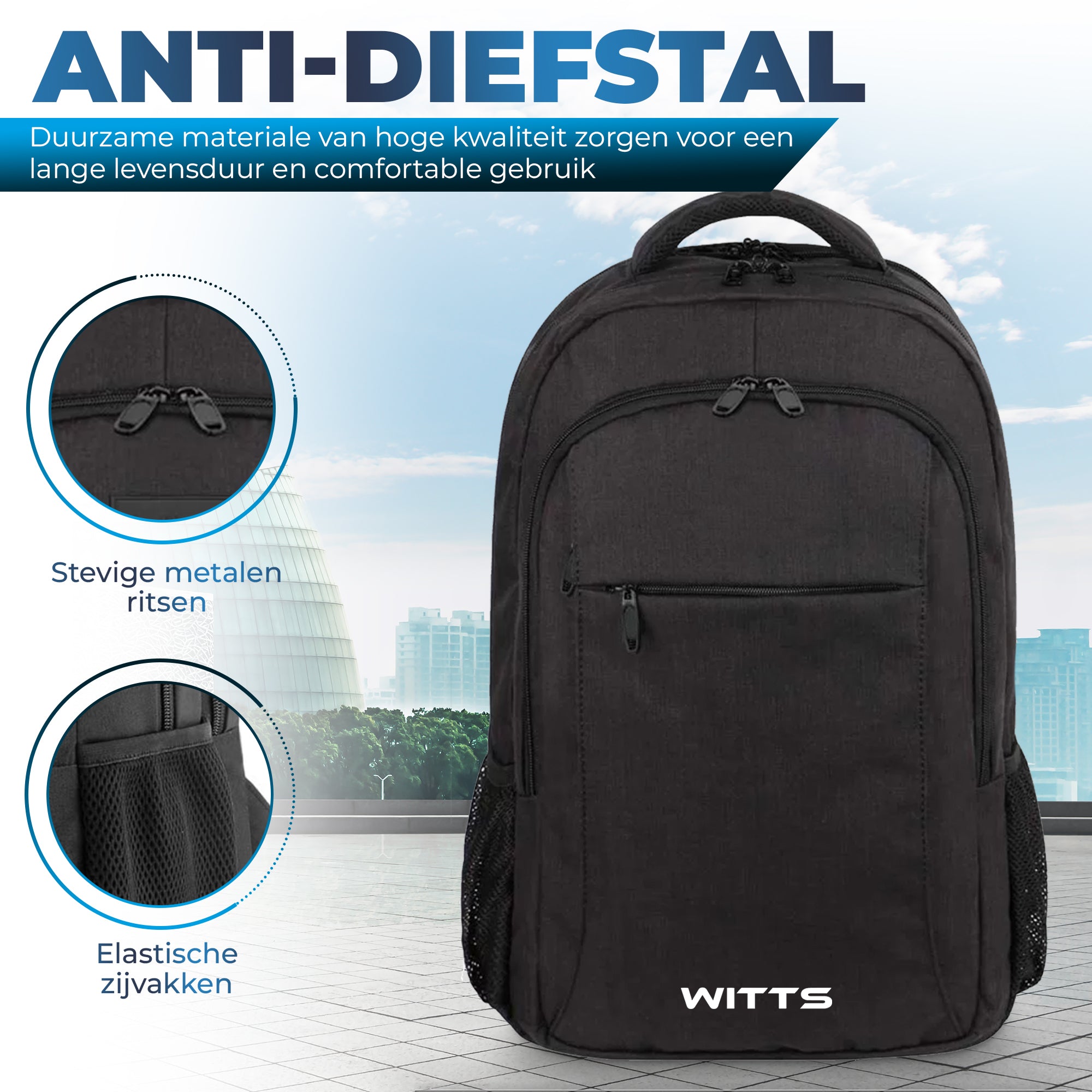 WITTS Rugzak | Comfortabel en Waterdicht