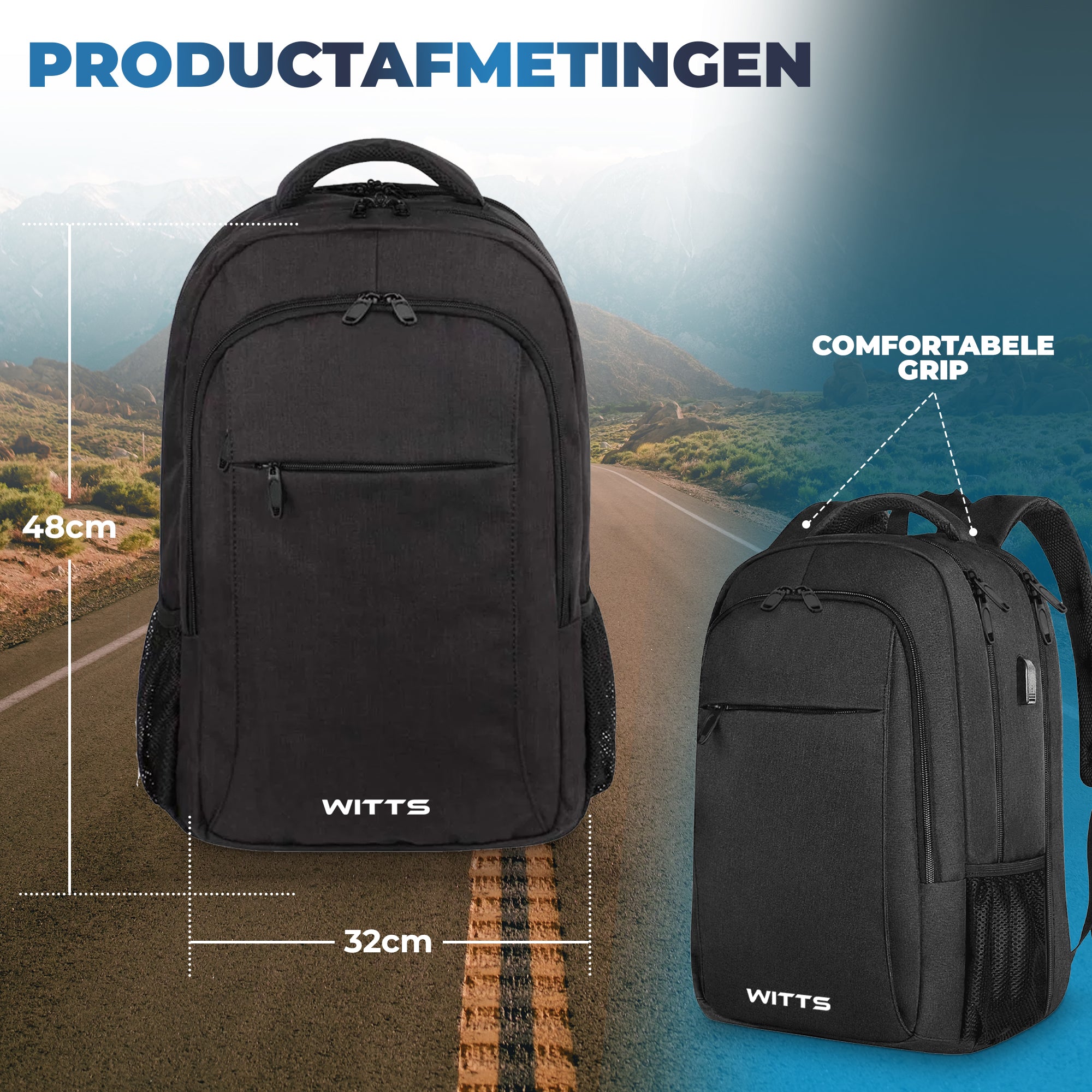 WITTS Rugzak | Comfortabel en Waterdicht