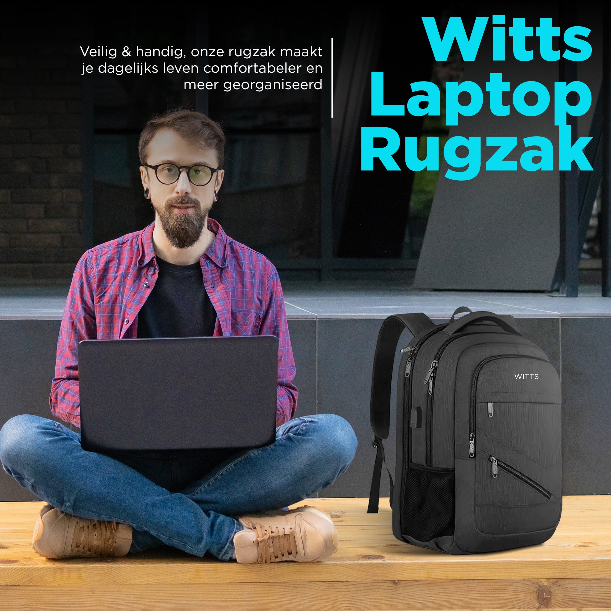 WITTS Rugzak | Laptop Rugzak | Laptoptas